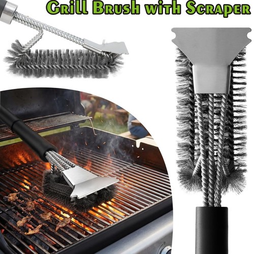Bbq cleaning brush heavy duty - bbq,