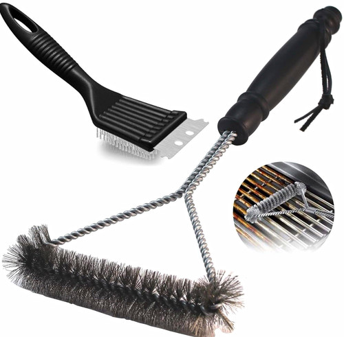 2pc bbq grill cleaning brush - grill, &