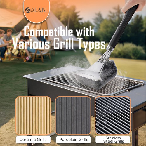 Bbq grill cleaning brush - bbq,