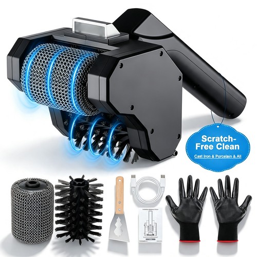 Bbq grill cleaner dual - cleaner,