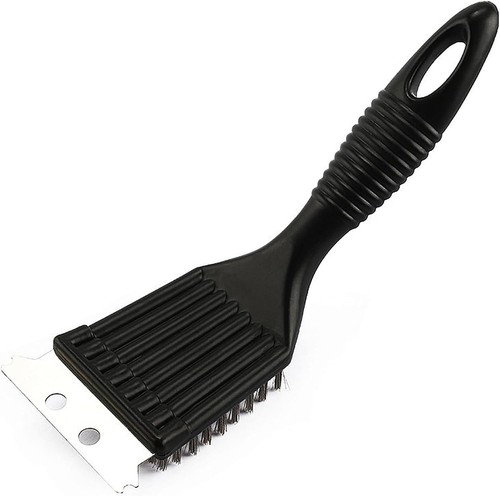 Compact bbq brush with - 3-in-1,