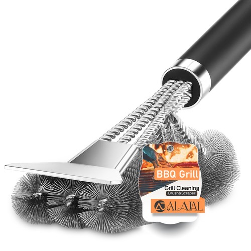Bbq grill cleaning - grill, brush
