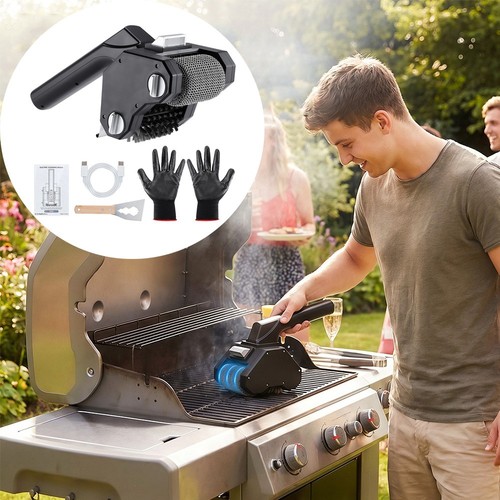 Electric bbq grill brush - grill,