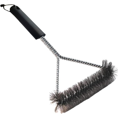 Grill brush three - ss,